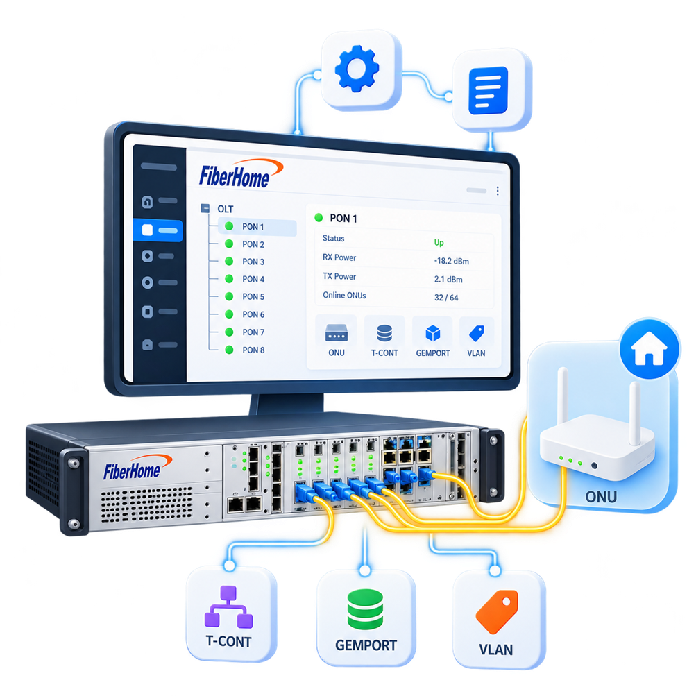 FiberHome UNM2000 - OLT Provisioning & Management project image